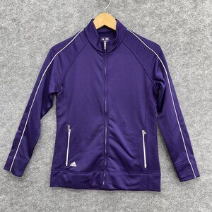 Adidas Golf ClimaLite Activewear Women's Running, Full Zip Sweater, Purple, Sz S